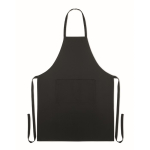 Grembiuli promozionali per eventi in cotone organico Eco Pocket color nero sesta vista