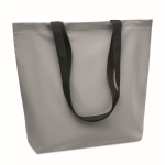 Shopper per la spesa personalizzabile 190D reflectante Flash color argento opaco seconda vista