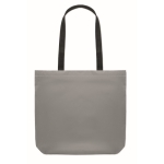 Shopper per la spesa personalizzabile 190D reflectante Flash color argento opaco terza vista