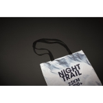 Shopper per la spesa personalizzabile 190D reflectante Flash color argento opaco quarta vista ambiente 2