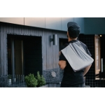 Shopper per la spesa personalizzabile 190D reflectante Flash color argento opaco quinta vista ambiente