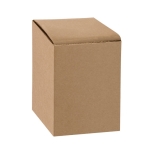 Bicchiere vetro due pareti coperchio bamboo 350ml Vacuum Medium color legno chiaro