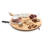 Tagliere pubblicitario rotondo legno di bambù Ukiyo Ø40cm Deluxe color legno seconda vista