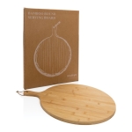 Tagliere pubblicitario rotondo legno di bambù Ukiyo Ø40cm Deluxe color legno con scatola