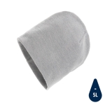 Cappellini invernali con logo aziendale leggeri riciclati Eco color grigio chiaro