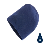 Cappellini invernali con logo aziendale leggeri riciclati Eco color blu mare