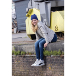 Cappellini invernali con logo aziendale leggeri riciclati Eco color blu mare