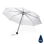 Ombrelli da borsa con custodia in tessuto riciclato Ø95 Aware RPET color bianco
