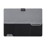 Organizer da scrivania magnetico pc con portapenne tasche elastiche color grigio prima vista