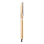 Roller in bambù con cappuccio e dettagli cromati inchiostro blu Bamboo color legno chiaro prima vista