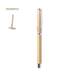 Roller in bambù con cappuccio e dettagli cromati inchiostro blu Bamboo color legno chiaro settima vista