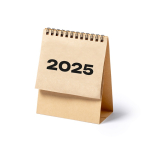 Calendario da tavolo 2025 in cartone riciclato con spirale nera terza vista