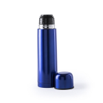 Thermos classici personalizzati in acciaio inox da 500ml Basic XL color blu seconda vista
