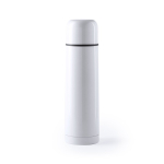 Thermos classici personalizzati in acciaio inox da 500ml Basic XL color bianco prima vista