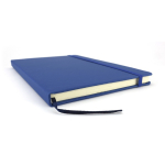 Taccuini con elastico A5 copertina morbida pagine a righe Notes color blu terza vista