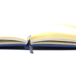Taccuini con elastico A5 copertina morbida pagine a righe Notes color blu quarta vista