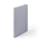 Taccuini con elastico A5 copertina morbida pagine a righe Notes color argento prima vista