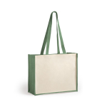 Shopper di juta resistente da 250 g/m² resistente 12 kg Beach Budget color verde prima vista