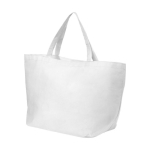 Shopper in tnt personalizzate manici corti 80 g/m2 Full Sized color bianco seconda vista frontale
