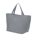 Shopper in tnt personalizzate manici corti 80 g/m2 Full Sized color grigio seconda vista frontale