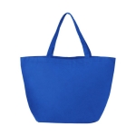 Shopper in tnt personalizzate manici corti 80 g/m2 Full Sized color blu reale seconda vista frontale