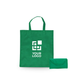 Borse per la spesa pieghevoli in tnt chiusura con velcro 80 g/m2 Velcro vista area di stampa