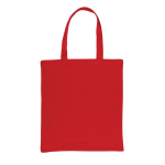 Shopper in cotone riciclato con soffietto 145 g/m² Waterless color rosso seconda vista