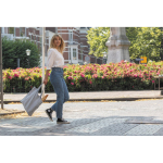 Shopper in cotone riciclato con soffietto 145 g/m² Waterless color grigio vista ambiente