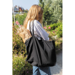 Grandi shopper di cotone riciclato da stampare 145 g/m² Waterless color nero vista ambiente