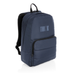 Zaini personalizzati multiscomparto con custodia pc 16,6'' Pocket color blu mare vista con logo