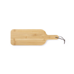 Tagliere di legno pubblicitario a forma di bottiglia con cordino Slim color naturale prima vista