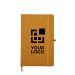 Taccuino A5 in similpelle riciclata con pagine a righe Love Recycle vista area di stampa