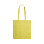Borse personalizzabili in cotone riciclato da 120 g/m² Eco Recycle color giallo prima vista