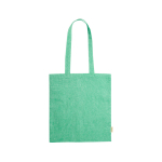 Borse personalizzabili in cotone riciclato da 120 g/m² Eco Recycle color verde prima vista