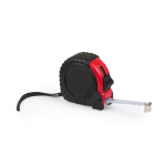 Metro promozionale con laccetto e sistema di bloccaggio FiveMeter 5M color rosso prima vista