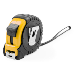 Metro promozionale con laccetto e sistema di bloccaggio FiveMeter 5M color giallo