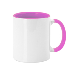 Tazza da sublimare in ceramica con manico colorato 350ml Sublim Color color rosa prima vista