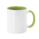Tazza da sublimare in ceramica con manico colorato 350ml Sublim Color color verde chiaro prima vista