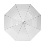 Ombrello personalizzato trasparente con logo sul manico Ø98 Blanc color bianco