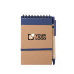 Block notes con spirale A6 con penna 70 pagine a righe EcoSpiral vista area di stampa
