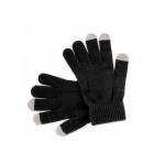 Guanti pubblicitari in tanti colori con touch screen su 3 dita Touch color nero prima vista
