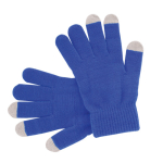 Guanti pubblicitari in tanti colori con touch screen su 3 dita Touch color blu