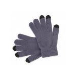 Guanti pubblicitari in tanti colori con touch screen su 3 dita Touch color grigio prima vista