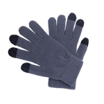 Guanti pubblicitari in tanti colori con touch screen su 3 dita Touch color grigio