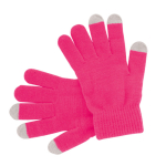 Guanti pubblicitari in tanti colori con touch screen su 3 dita Touch color fucsia
