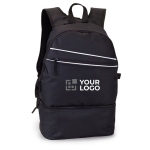 Zaino sportivo con logo ergonomico multitasche e portascarpe Gymfit vista area di stampa