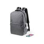Zaino promozionale riciclato tasca frontale USB porta pc 15'' Investor terza vista