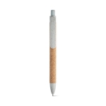 Ecologiche penne a sfera personalizzate inchiostro blu Straw Fibre color azzurro prima vista