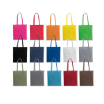 Shopper colorata in cotone di alta qualità da 140 g/m2 EcoColor Plus vari colori