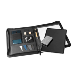 Portablocco personalizzato A4 più scomparti smartphone Workshop RPET color nero quarta vista